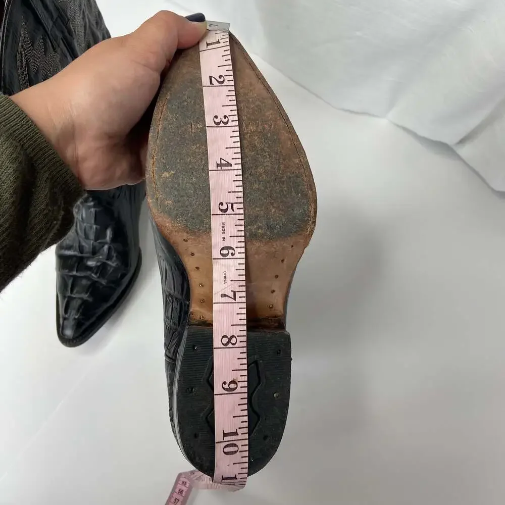 Vintage La Cabaña West Cowhide Vaqueros Boots